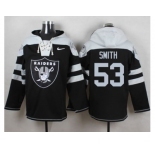 Nike Oakland Raiders #53 Malcolm Smith Black Player Pullover Hoodie
