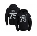 Nike Oakland Raiders #75 Howie Long Black Name & Number Pullover NFL Hoodie