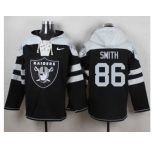Nike Oakland Raiders #86 Lee Smith Black Player Pullover NFL Hoodie