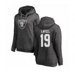 NFL Women's Nike Oakland Raiders #19 Brandon LaFell Ash One Color Pullover Hoodie