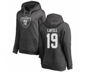 NFL Women's Nike Oakland Raiders #19 Brandon LaFell Ash One Color Pullover Hoodie