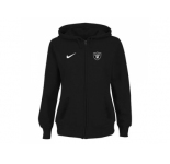 Women Oakland Raiders Stadium Rally Full Zip Hoodie Black