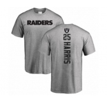 Football Oakland Raiders #25 Erik Harris Ash Backer T-Shirt