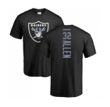 Football Oakland Raiders #32 Marcus Allen Black Backer T-Shirt