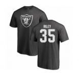 Football Oakland Raiders #35 Curtis Riley Ash One Color T-Shirt
