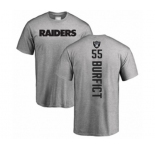 Football Oakland Raiders #55 Vontaze Burfict Ash Backer T-Shirt