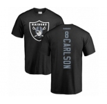 Football Oakland Raiders #8 Daniel Carlson Black Backer T-Shirt