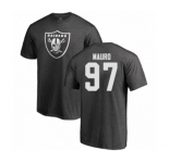 Football Oakland Raiders #97 Josh Mauro Ash One Color T-Shirt