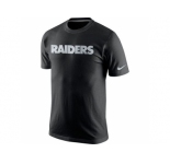 Men's Nike Oakland Raiders Fast Wordmark T-Shirt Black