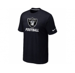 Men's Oakland Raiders Nike Cardinal Facility T-Shirt Black
