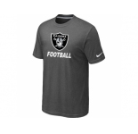 Men's Oakland Raiders Nike Cardinal Facility T-Shirt D.Grey