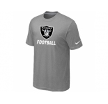 Men's Oakland Raiders Nike Cardinal Facility T-Shirt L.Grey