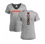 NFL Women's Nike Chicago Bears #52 Khalil Mack Ash Backer V-Neck T-Shirt