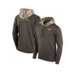 Men Chicago Bears Nike Olive Salute to Service Sideline Therma Pullover Hoodie