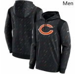 Men's Chicago Bears Nike Charcoal 2021 NFL Crucial Catch Therma Pullover Hoodie