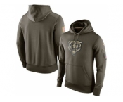 Men's Chicago Bears Nike Olive Salute To Service KO Performance Hoodie