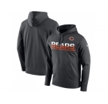 Men's Chicago Bears Nike Sideline Circuit Anthracite Pullover Hoodie