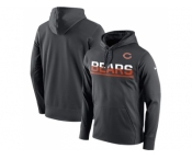 Men's Chicago Bears Nike Sideline Circuit Anthracite Pullover Hoodie