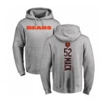 NFL Nike Chicago Bears #52 Khalil Mack Ash Backer Pullover Hoodie