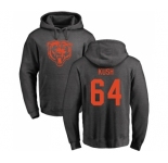 NFL Nike Chicago Bears #64 Eric Kush Ash One Color Pullover Hoodie