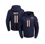 Nike Chicago Bears #11 Kevin White Navy Blue Name & Number Pullover NFL Hoodie