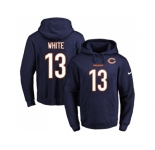 Nike Chicago Bears #13 Kevin White Navy Blue Name & Number Pullover NFL Hoodie