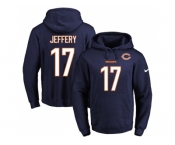 Nike Chicago Bears #17 Alshon Jeffery Navy Blue Name & Number Pullover NFL Hoodie