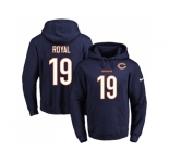 Nike Chicago Bears #19 Eddie Royal Navy Blue Name & Number Pullover NFL Hoodie