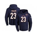 Nike Chicago Bears #23 Kyle Fuller Navy Blue Name & Number Pullover NFL Hoodie
