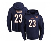 Nike Chicago Bears #23 Kyle Fuller Navy Blue Name & Number Pullover NFL Hoodie