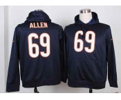nike nfl jerseys chicago bears #69 allen blue[pullover hooded sweatshirt]