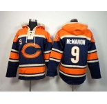 nike nfl jerseys chicago bears #9 mcmahon orange-blue[pullover hooded sweatshirt][mcmahon]