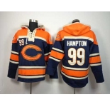 nike nfl jerseys chicago bears #99 mcclellin orange-blue[pullover hooded sweatshirt]