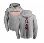 NFL Nike Chicago Bears #64 Eric Kush Ash Backer Pullover Hoodie