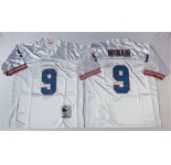 Nfl Houston oilers  #9 Steve McNair m&n white Jerseys