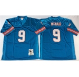 Nfl houston oilers  #9 Steve McNair m&n Blue Jerseys