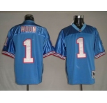nfl houston oilers #1 moon m&n lt,blue