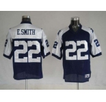 nfl dallas cowboys #22 e.smith thanksgiving blue