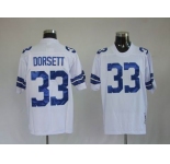 nfl dallas cowboys #33 dorsett m&n white