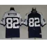 nfl dallas cowboys #82 witten thanksgiving blue
