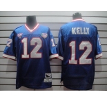 nfl buffalo bills #12 kelly throwback blue