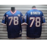 nfl buffalo bills ##78 b.smith throwback blue