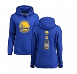 NBA Women's Nike Golden State Warriors #4 Quinn Cook Royal Blue Backer Pullover Hoodie