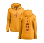 NBA Women's Nike Cleveland Cavaliers #2 Collin Sexton Gold One Color Backer Pullover Hoodie