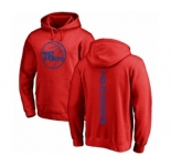 Basketball Philadelphia 76ers #0 Josh Richardson Red One Color Backer Pullover Hoodie