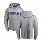 NBA Nike Philadelphia 76ers #1 Landry Shamet Ash Backer Pullover Hoodie