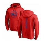 NBA Nike Philadelphia 76ers #2 Moses Malone Red One Color Backer Pullover Hoodie