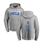 NBA Nike Philadelphia 76ers #9 Dario Saric Ash Backer Pullover Hoodie
