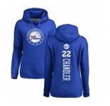 NBA Women's Nike Philadelphia 76ers #22 Wilson Chandler Royal Blue Backer Pullover Hoodie