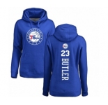 NBA Women's Nike Philadelphia 76ers #23 Jimmy Butler Royal Blue Backer Pullover Hoodie